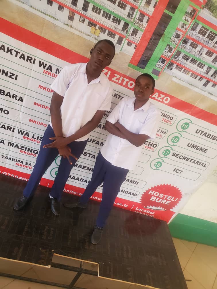 Junior with a fellow student at City College.